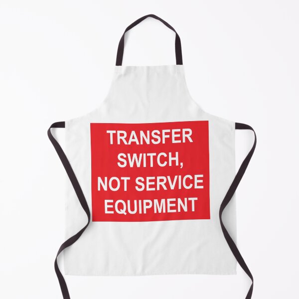 Item preview, Transfer Switch Not Service Equipment Label designed and sold by Mr. Electrician.