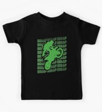 Braap Moto MX Motorcycle Motocross Dirt Bike Green Kids Tee