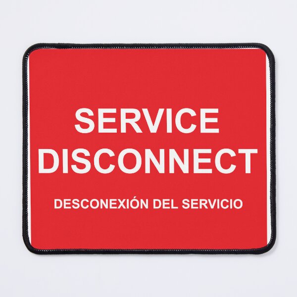 Item preview, Etiqueta de Desconexión del Servicio designed and sold by Mr. Electrician.