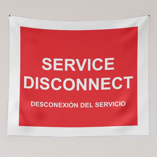 Item preview, Etiqueta de Desconexión del Servicio designed and sold by Mr. Electrician.