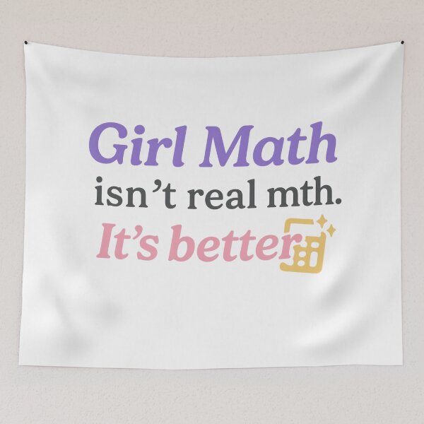 Item preview, Girl Math Isn’t Real Math. It’s Better. – Bold Trendy Tee designed and sold by ALITOPRINCE.