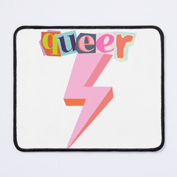 Item preview, Pride Queer Lightning Print designed and sold by Thehatinthecat.