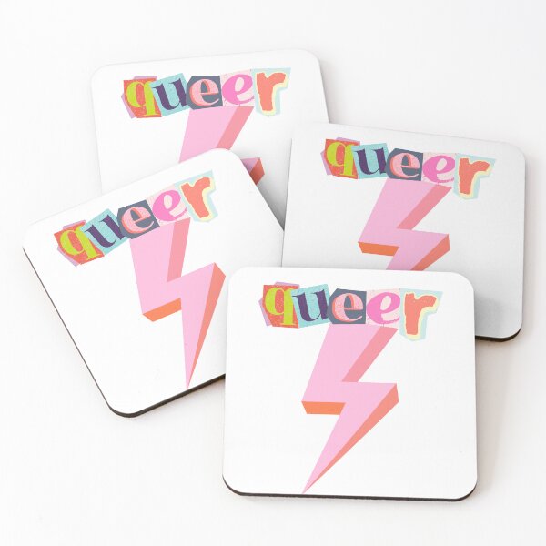 Item preview, Pride Queer Lightning Print designed and sold by Thehatinthecat.