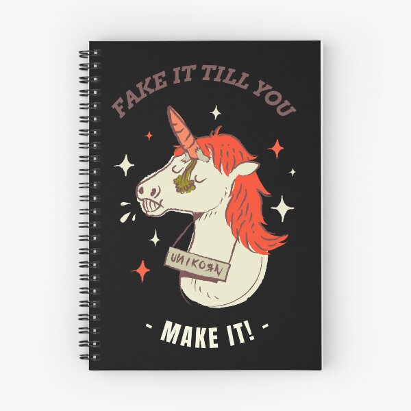 Item preview, Fake It Till You Make It – Unicorn Impostor Humor designed and sold by KissellArt.