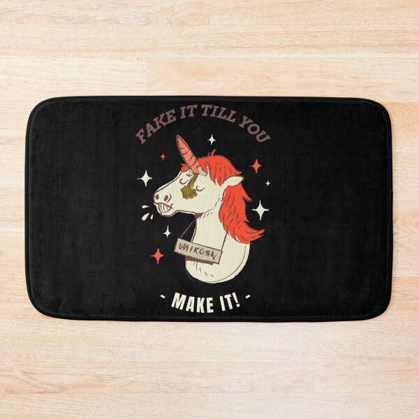 Item preview, Fake It Till You Make It – Unicorn Impostor Humor designed and sold by KissellArt.