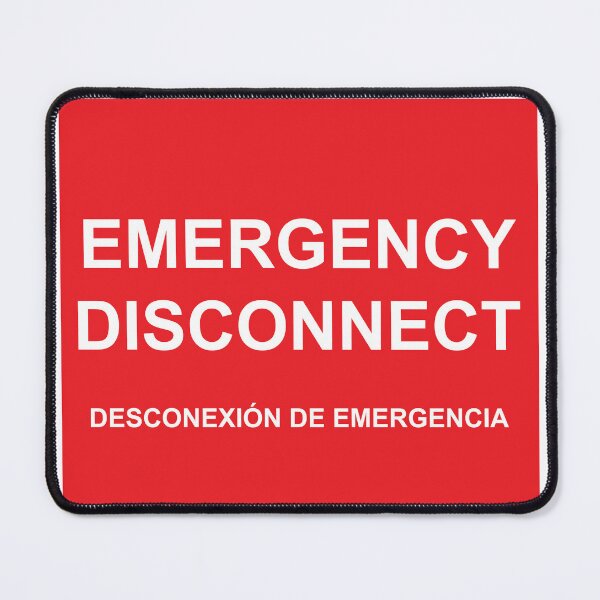 Item preview, Etiqueta de Desconexión de Emergencia designed and sold by Mr. Electrician.