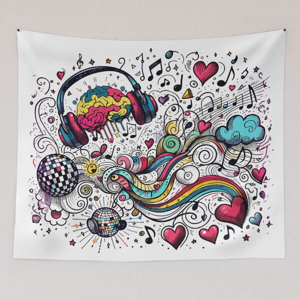 Item preview, MY Brain on Music -Feel the Beat  designed and sold by WarmDaysDesigns.