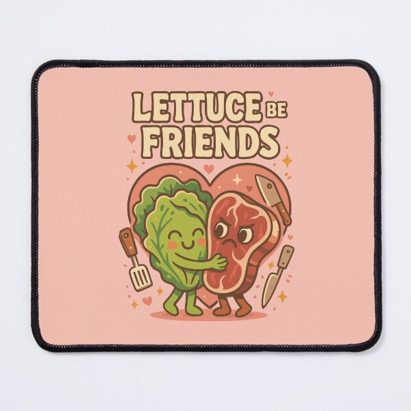 Item preview, Lettuce Be Friends – Salad Meets Steak designed and sold by BeetleDots.