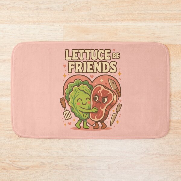 Item preview, Lettuce Be Friends – Salad Meets Steak designed and sold by BeetleDots.