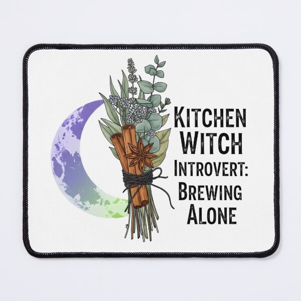 Item preview, Kitchen Witch Aesthetic – Brewing Alone Digital Herb & Moon Design designed and sold by AnnDesignStudio.