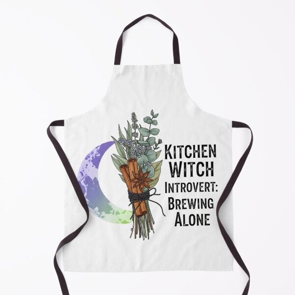 Item preview, Kitchen Witch Aesthetic – Brewing Alone Digital Herb & Moon Design designed and sold by AnnDesignStudio.