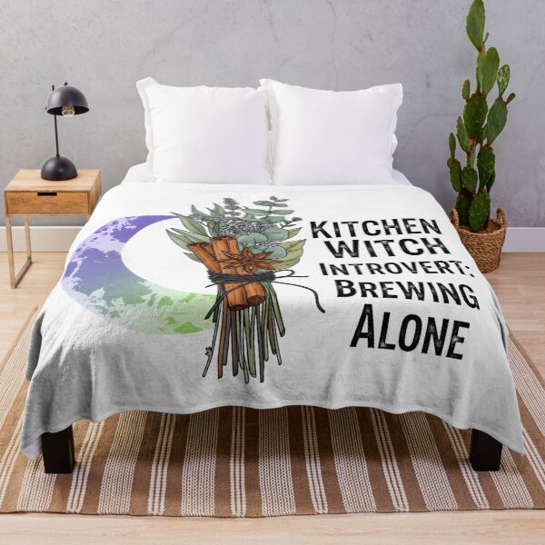 Item preview, Kitchen Witch Aesthetic – Brewing Alone Digital Herb & Moon Design designed and sold by AnnDesignStudio.