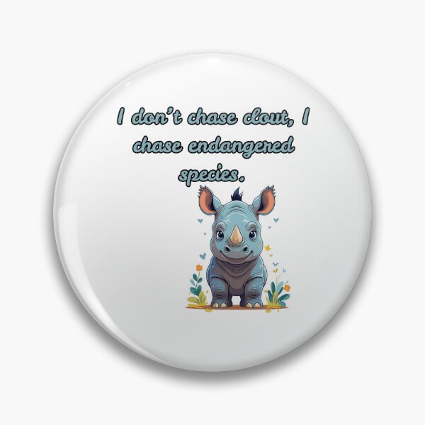 Item preview, I Don't Chase Clout, I Chase Endangered Species - Funny Zoologist Quote Design designed and sold by The Sticker Cove.