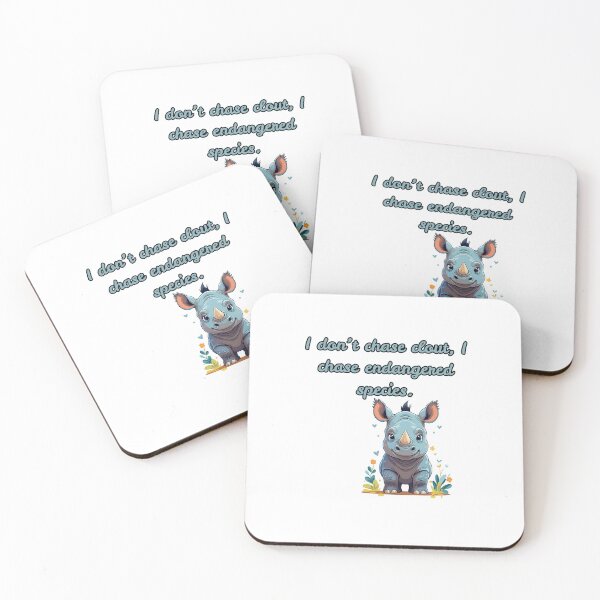 Item preview, I Don't Chase Clout, I Chase Endangered Species - Funny Zoologist Quote Design designed and sold by The Sticker Cove.