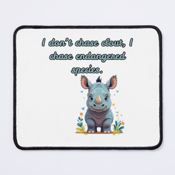 Item preview, I Don't Chase Clout, I Chase Endangered Species - Funny Zoologist Quote Design designed and sold by The Sticker Cove.