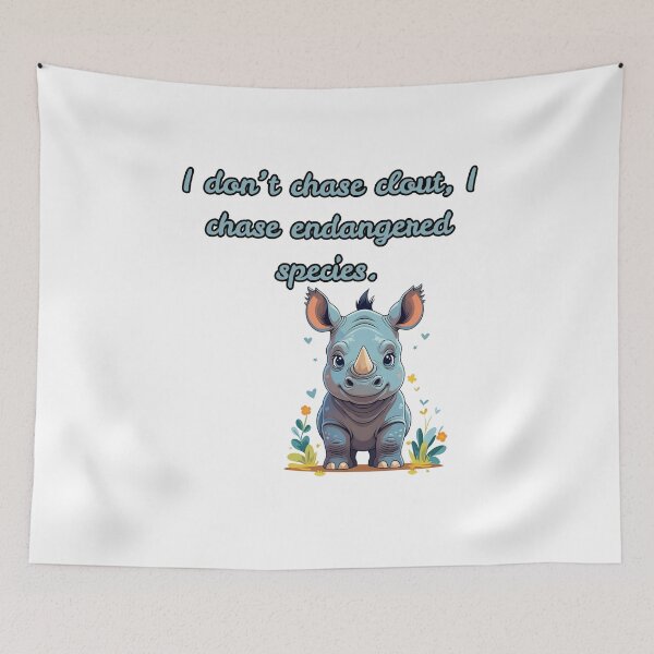 Item preview, I Don't Chase Clout, I Chase Endangered Species - Funny Zoologist Quote Design designed and sold by The Sticker Cove.