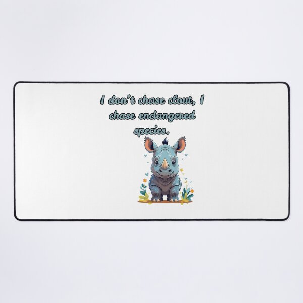 Item preview, I Don't Chase Clout, I Chase Endangered Species - Funny Zoologist Quote Design designed and sold by The Sticker Cove.