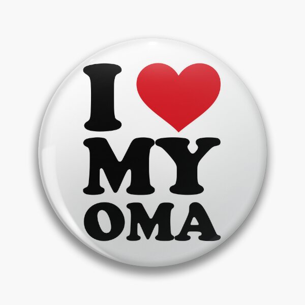 Item preview, I ❤️ My Oma – Sweet Grandmother Love Design designed and sold by EmeraldeaArt.
