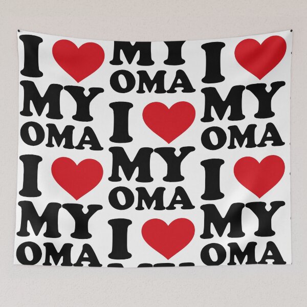Item preview, I ❤️ My Oma – Sweet Grandmother Love Design designed and sold by EmeraldeaArt.