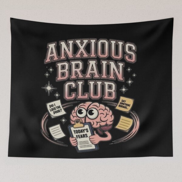 Item preview, Anxiety Brain Humor designed and sold by JediKittenWars.