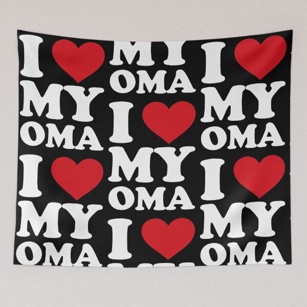 Item preview, I ❤️ My Oma – Sweet Grandmother Love white Design designed and sold by EmeraldeaArt.