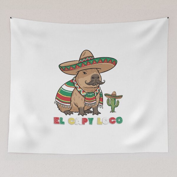 Item preview, El Capy Loco: Mexican Fiesta Capybara designed and sold by imaginariun.