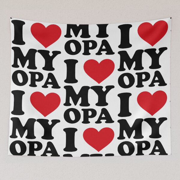 Item preview, I ❤️ My Opa – Heartfelt Grandfather Love Design designed and sold by EmeraldeaArt.