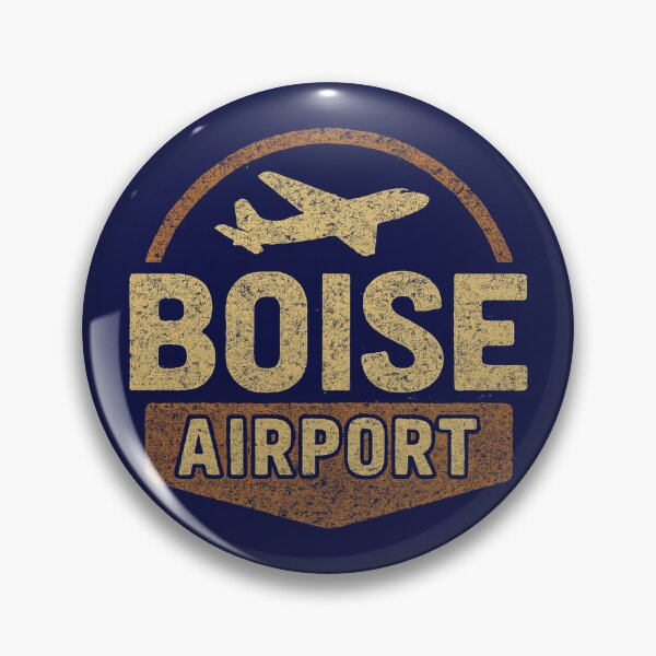 Artikelvorschau, Boise Flughafen Vintage Grunge Design | Retro Luftfahrt Reise T-Shirt entworfen und verkauft von Stylewhimsy.