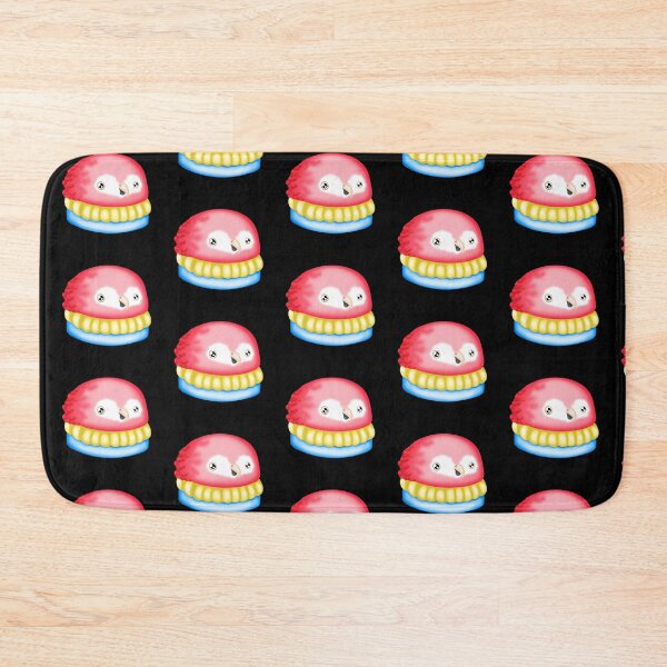 Item preview, a small macaron cake in the shape of a sweet scarlet macaw parrot with pastel yellow cream designed and sold by katecheerycake.