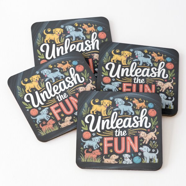 Item preview, Puppy Playtime Party: Unleash the Fun! designed and sold by ForeverPrintsOK.