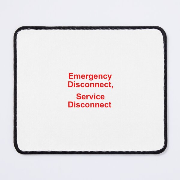 Item preview, Emergency Disconnect Service Disconnect Label designed and sold by Mr. Electrician.