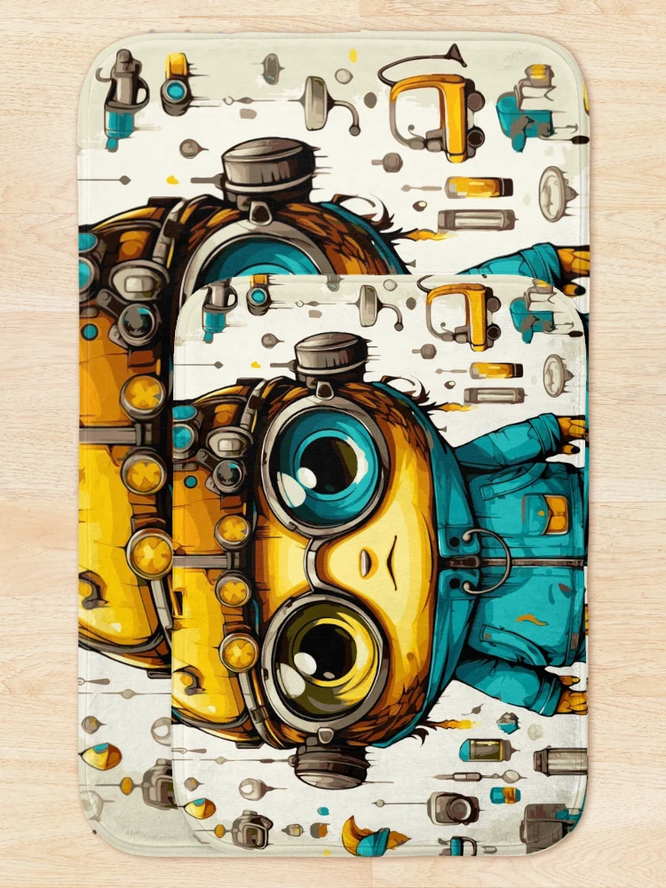 Thumbnail 5 of 6, Bath Mat, Copilot - Raloel designed and sold by Raloel Art.