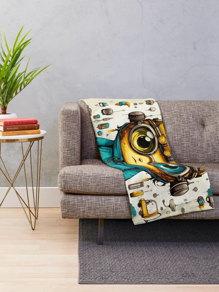 Thumbnail 2 of 6, Throw Blanket, Copilot - Raloel designed and sold by Raloel Art.