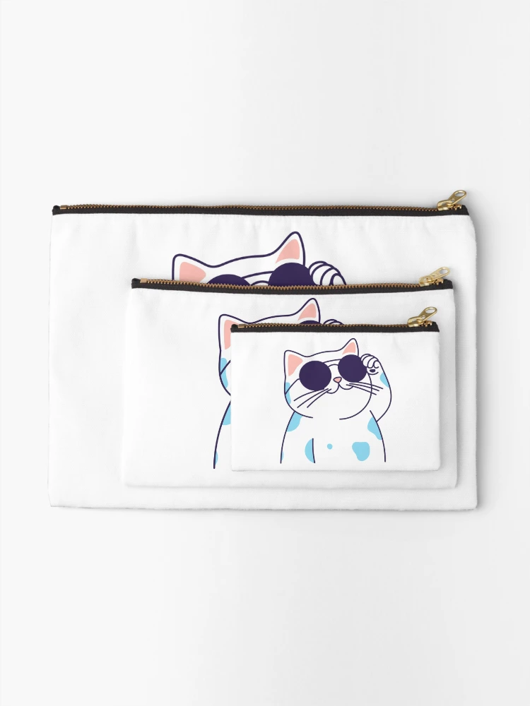 Thumbnail 2 of 4, Zipper Pouch, Copilot Cat - Raloel designed and sold by Raloel Art.