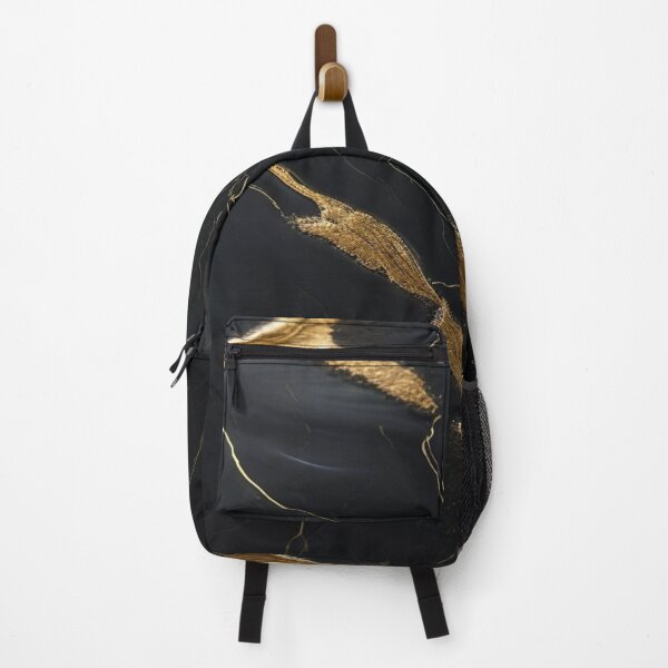 Item preview, Onyx Black Marble with Gold Veins – Moody Luxe Wall Art & Statement Decor designed and sold by nigejohn.