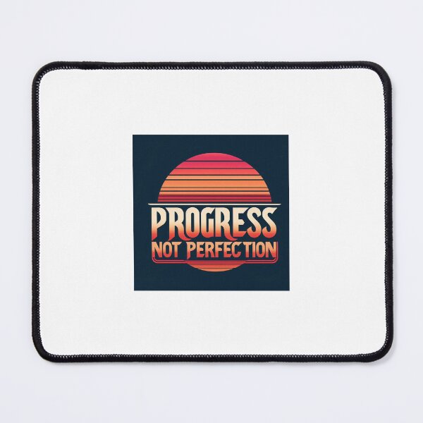 Item preview, Progress Not Perfection – Retro Motivational Quote T-Shirt designed and sold by Confuzz1ed.