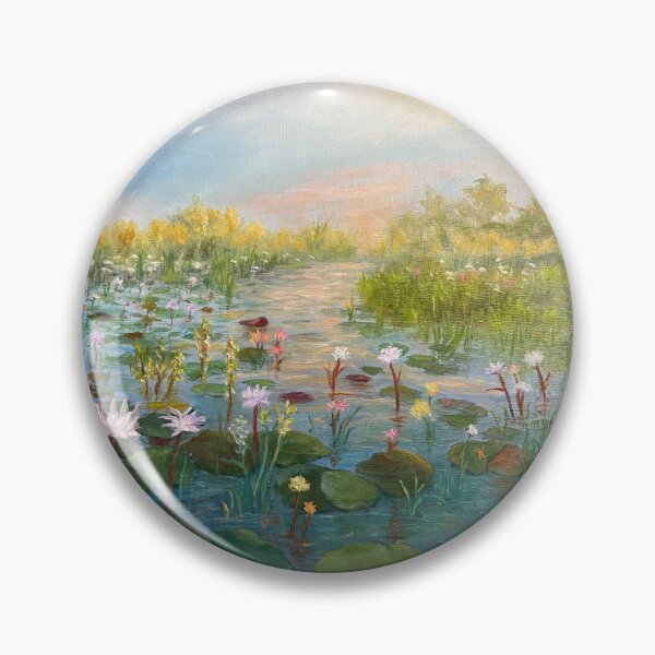 Item preview, Waterlilies at Sundown designed and sold by KarenZuk.