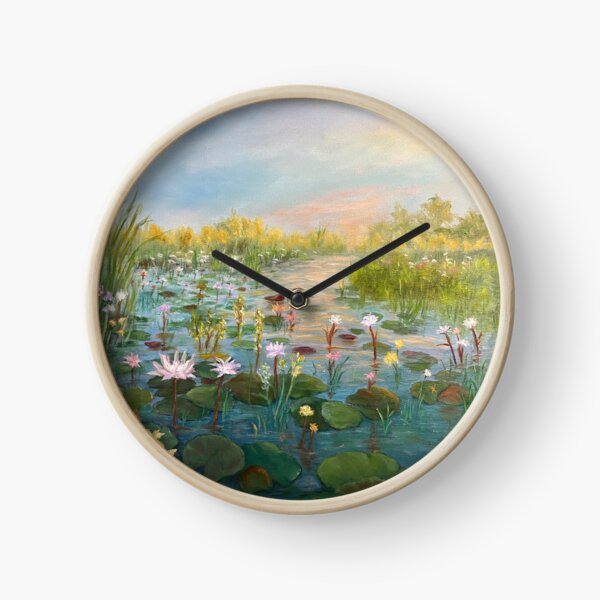 Item preview, Waterlilies at Sundown designed and sold by KarenZuk.