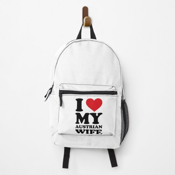 Item preview, I ❤️ My Austrian Wife – Cute Love Text Design designed and sold by EmeraldeaArt.
