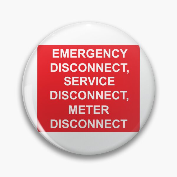 Item preview, Emergency Disconnect Service Disconnect Meter Disconnect Label designed and sold by Mr. Electrician.