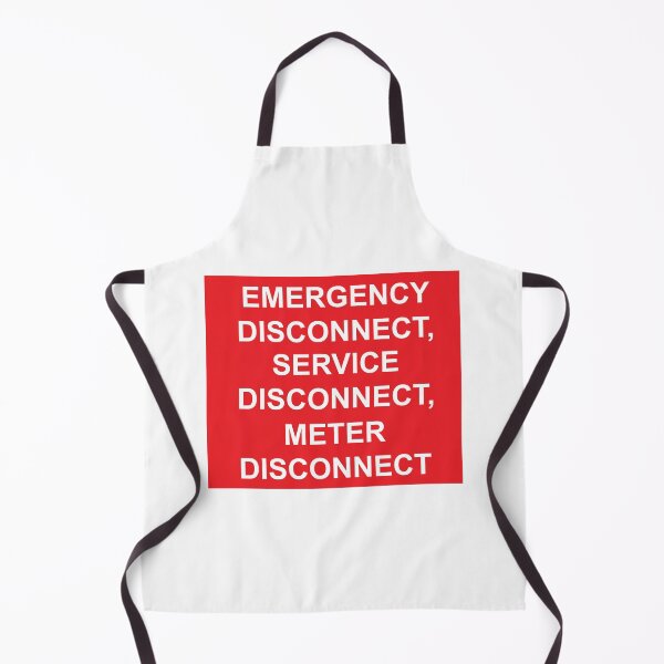 Item preview, Emergency Disconnect Service Disconnect Meter Disconnect Label designed and sold by Mr. Electrician.
