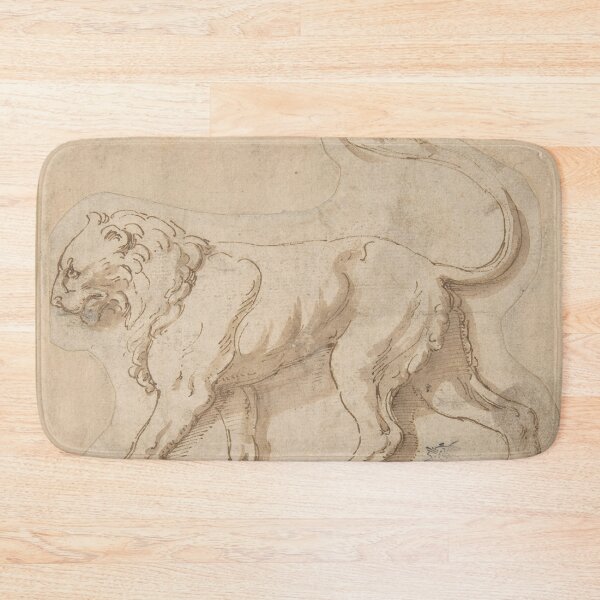 Item preview, A Lion in Profile Facing to the Left vintage artwork designed and sold by Vintage Designs +.