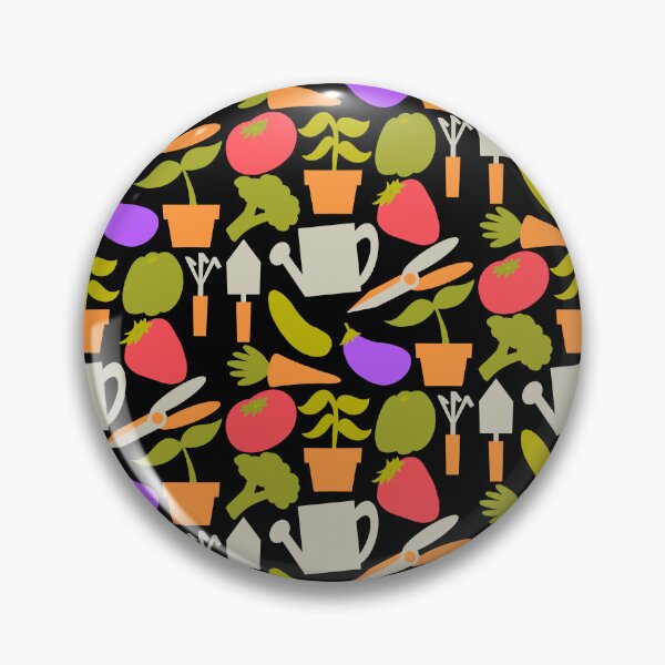 Item preview, Fun Gardening Tools And Plants With Black Background  designed and sold by missmann.