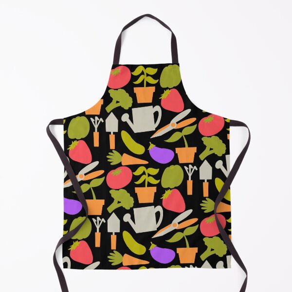 Item preview, Fun Gardening Tools And Plants With Black Background designed and sold by missmann.