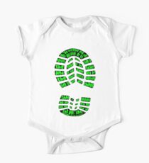 Disciples Boot Print (color green) One Piece - Short Sleeve