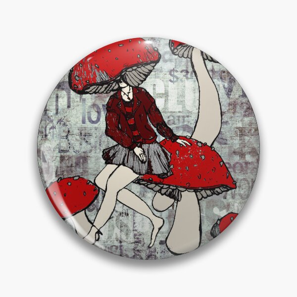 Item preview, Fungirl Aesthetic – Mushroom Head Fantasy Art designed and sold by KissellArt.