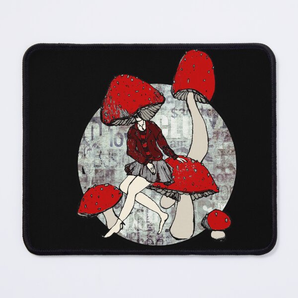 Item preview, Fungirl Aesthetic – Mushroom Head Fantasy Art designed and sold by KissellArt.