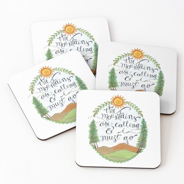 Item preview, The Mountains Are Calling designed and sold by Creator of Cuteness - Art by Lindsay Ostrom.