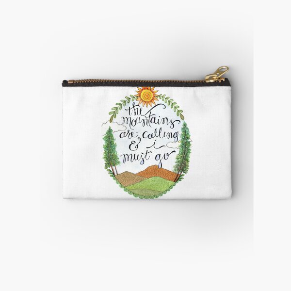 Item preview, The Mountains Are Calling designed and sold by Creator of Cuteness - Art by Lindsay Ostrom.