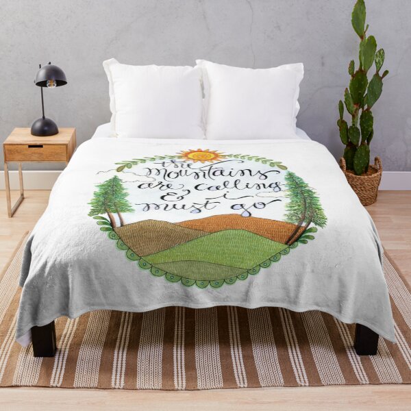 Item preview, The Mountains Are Calling designed and sold by Creator of Cuteness - Art by Lindsay Ostrom.